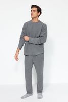 Trendyol Anthracite Ottoman Knitted Pajama style