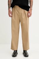 Fiorucci pantaloni Beige Logo Embroidered Chino Trousers