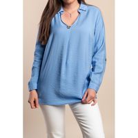 Bluza Plus Veličine, Svijetloplava