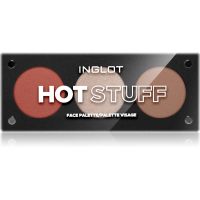 Inglot Face Palette освітлювач, бронзер та рум'яна відтінок HOT STUFF 7 гр