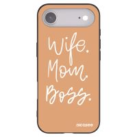 Silikónový čierny obal pre Apple iPhone Air - Boss Mama