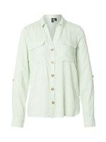 VERO MODA Bluza 'VMBumpy'  svijetlozelena / bijela
