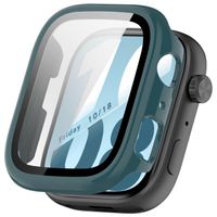 PC FULL COVER Plastičen ovitek s steklom za Honor Watch X5i zelen