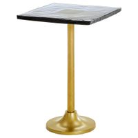 Ambia Home PRÍRUČNÝ STOLÍK, sivá, mosadzná