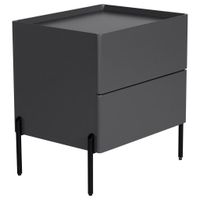 Livetastic NOČNÝ STOLÍK, sivá, 50/55/40 cm