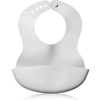 BabyOno Be Active Soft Bib with Adjustable Lock σαλιάρα Grey 6 m+ 1 τμχ