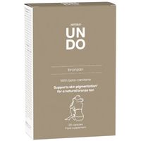 UNDO Bronzan Bräunungskapseln mit Beta-Carotin für natürliche Bräune - Selbstbräuner und effektiver UV-Lichtschutz. 30 Kapseln | UNDO Sensilab