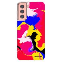 Silikónový prehľadný obal pre Samsung Galaxy S21 5G G991B - Watercolor