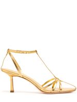 70mm Aviary Metallic Leather Sandals