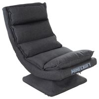 Minecraft HERNÁ STOLIČKA, tkaná textília, sivá