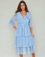 Resti Women's midi dress with ruffles