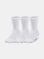 Under Armour UA 3-Maker Mid-Crew Socken 3 Paar Weiß