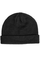 Short knit beanie black