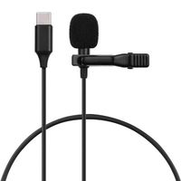 Audio klopový USB-C mikrofon se skřipcem 1,5 m