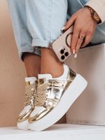 Női platform tornacipő HYPERWAY arany Dstreet