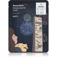 Skin79 Seoul Girl's Beauty Secret spevňujúca plátenková maska na kontúry tváre 20 g