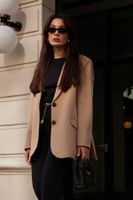 Trendyol Beige Extra Oversize Blazer Jacket