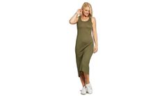 Dedicated Jersey Dress Kristinehamn Leaf Green Ženy - Šaty Dedicated - Zelená - 18716-M - Size: M