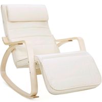 Boxxx RELAXAČNÉ KRESLO, drevo, textil, béžová
