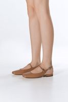 Estro: Brązowe sandały damskie na płaskim obcasie typy slingback