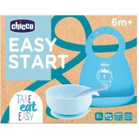 Chicco Easy Start 6m+ jedálenská sada pre deti Blue 1 ks