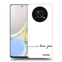 Silikónový čierny obal pre Honor Magic4 Lite 5G - Milujem ťa