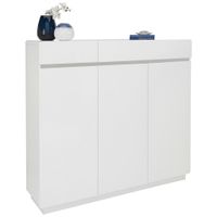 Xora SKRINKA NA TOPÁNKY, biela, 135/123/35 cm