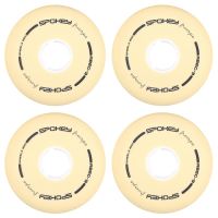 Spokey PU 80 mm Náhradné kolieska ku korčuliam FREESPO WHITE SET, 4 ks