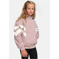 Girls' Crinkle Batwing jacket dukrose/whitesand