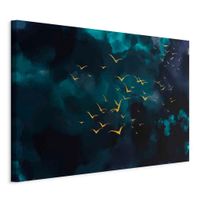 artgeist MALBA NA PLÁTNĚ, krajina a příroda, abstraktní, zvířata, 120/80/1,2 cm