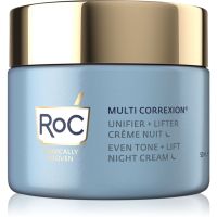 RoC Multi Correxion Even Tone + Lift posvjetljujuća noćna krema za ujednačavanje tena lica 50 ml