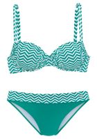 JETTE Bikini  siva / bijela