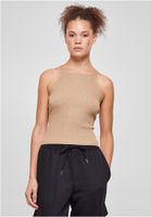 Women's ribbed knit with a crossed back union beige