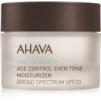 AHAVA Time To Smooth rozjasňujúci hydratačný krém SPF 20 50 ml