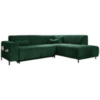 MID.YOU ROHOVÁ SEDAČKA, textil, tmavě zelená