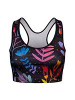 Vidám női sportmelltartó Dedoles Neon virágok (D-W-AW-GB-C-RP-1098) L