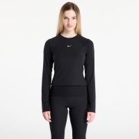 T-shirt Nike Sportswear Chill Knit Women's Tight Long-Sleeve Ribbed Top Black/ Sail XS