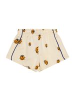 Printed Cotton Terry Shorts