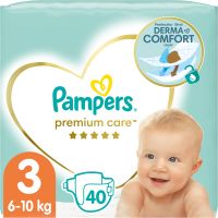 Pampers Premium Care Size 3 одноразові підгузки 6-10 kg 40 кс