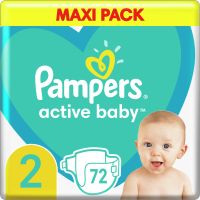 Pampers Active Baby Size 2 jednorázové pleny 4-8 kg 72 ks