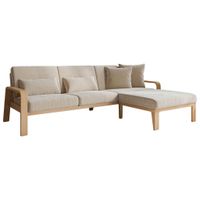 Sit & More ROHOVÁ SEDACIA SÚPRAVA, textil, béžová