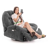 Stylové relaxační polohovací křeslo TRENDY, antracitové