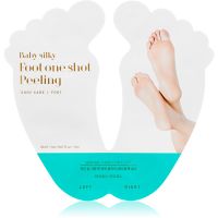 Holika Holika Baby Silky Foot eksfoliacijska maska za razpokana stopala + nogavice 2 x 20 ml