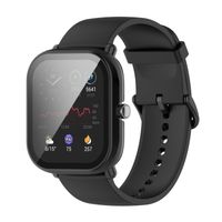 Plastični ovitek z zaščitnim steklom za Xiaomi Amazfit GTS 2 Mini črn