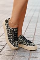 Mintás Női Platformos Sportcipő Fonással Lee Cooper