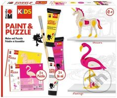 Marabu KiDS Little Artist Paint&Puzzle - Unicorn - puzzle z kategorie Maxi dílky