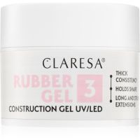 Claresa Rubber Gel Construction Gel UV/LED körömhosszabító gél lakk árnyalat 03 45 g