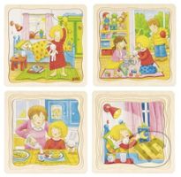 Jeden den v mém životě (Dřevěná vkládačka) - puzzle z kategorie Maxi dílky