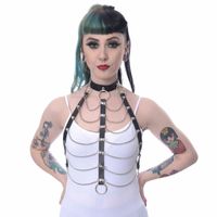 POIZEN INDUSTRIES Geschirr - VIDA - BLACK/SILVER