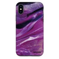 Fashion Case pre Apple iPhone X/XS - Purple glitter